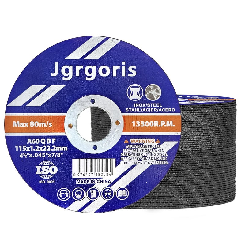 Jgrgoris 4-1/2 Inch Cut-Off Wheel, Angle Grinder Cutting Disc, 50 Pack Fast Cutting Wheel for Metal & Stainless Steel, General Purpose, The Gift of Love - Image 1